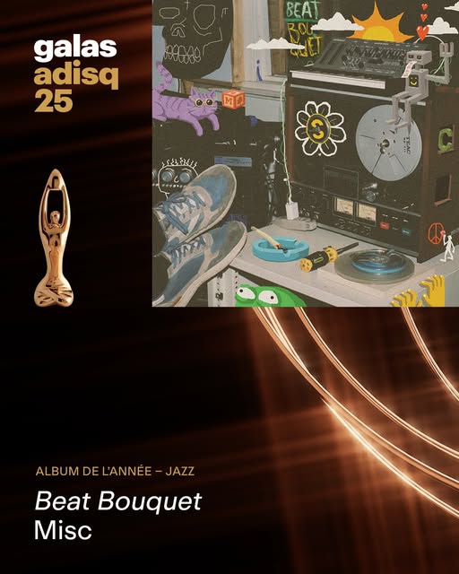 Beat Bouquet: album jazz de l’année à l’ADISQ!